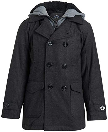 Urban Republic Boys' Hooded Peacoat Urban Republic Boys' Hooded Peacoat